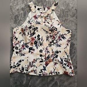 WHBM  bodice  style tank top.  Multi  colored, sz 16